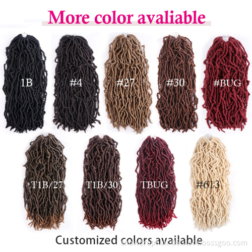 36 inches hair vendor  locs 613 black 24inch 2x wavy faux locs gpsy crochet hair locs 24 hair